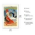 thumbnail image 2 of Taverne Olympia Restaurant - Vintage Advertising Poster by Jules Chéret 1899 - Master Art Print (Unframed) 12in x 18in, 2 of 4