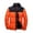 Orange, variant on safuny Winter padded Coats For Men Lightweight Loose Long Sleeve puffer Jackets Zip Up Warm Thermal Fleece Oversized Stylish Parka Hooded Black L