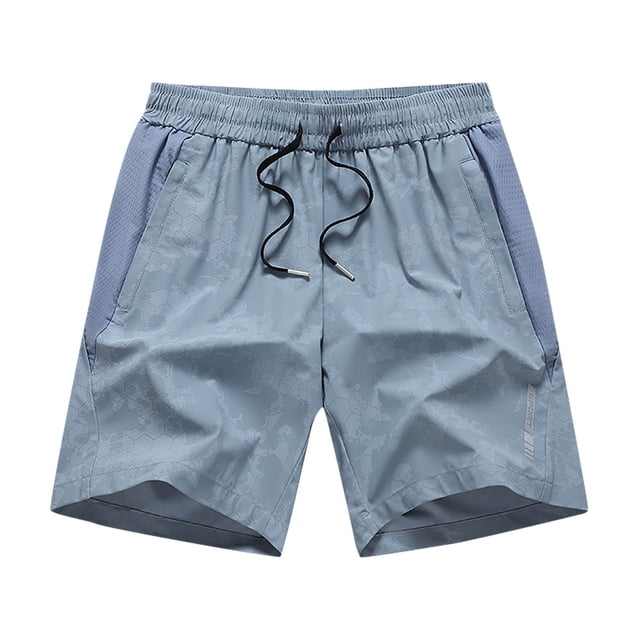 Mens Shorts, Mens Summer Casual and Comfortable Drawstring Pocket Elastic Waist Shorts