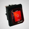 thumbnail image 4 of 2 piezas Interruptor basculante de encendido/apagado/encendido DPST 6 broches 3 posiciones Conmutador basculante con indicador rojo LED 16A 250V AC para coche Camion Moto Bateau KCD4-203N-R, 4 of 5