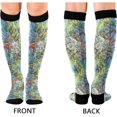 thumbnail image 2 of GZHJMY 1 Pair Watercolor Daisies Compression Socks 20-30mmHg Knee High Women Socks Tube Athletic Stockings for Men Sport Soccer Running Cycling Medical Nurse Winter Travel, 2 of 7
