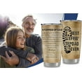 thumbnail image 3 of Stepdad Gifts from Daughter, Son, Kids, Bonus Dad Birthday Gifts for Stepfather Christmas Ideas, Step Dad 20 Oz Tumbler Stepped Up Dad Cup, 3 of 6
