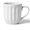 White, variant on Mainstays Fluted Ceramic Coffee Mug, 15oz