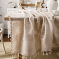 thumbnail image 1 of Waterproof Table Cover Wrinkle Free Rectangular Table Cloth with Tassel Anti-Fading Outdoor Rustic Farmhouse Tablecloth for Kitchen Dining Room Party Home Tabletop Decoration, 1 of 1