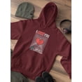 thumbnail image 3 of Abstract Poster I Love You Hoodie Men -Image by Shutterstock, Male x-Large, 3 of 4