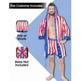 thumbnail image 4 of Balboa Apollo Movie Boxing American Flag Shorts for Men's & Women's, 4 of 7