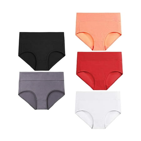 

Women S Seamless Briefs Solid Multicolorb Xxl Underwear 5 Pack