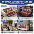 thumbnail image 6 of XYZCANDO Southwestern Tribal Print RV Dinette Cushion Covers, Stretch Washable Camper Bench Seat & Backrest Slipcovers Set for Travel Trailer Interior Protection, 6 of 7