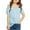Light Blue, variant on Mercatoo Girls Cold Shoulder T-Shirt Hollow Out Eyelet Tunic Blouse Tween Girls Trendy Going Out Blouses Cute T-Shirt Summer Tops