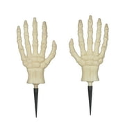 Halloween Glow-in-the-Dark 13" Skeleton Hand Yard Stakes, Outdoor Décoration, by Way To Celebrate