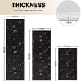 thumbnail image 4 of Black Sun Moon Star Planet Constellation Pattern Kitchen Rugs Sets Of 3,Kitchen Runner Rugs Non Skid Washable,Decorative Kitchen Floor Mats for Kitchen,Sink,Laundry,17"x30"+ 17"x47" + 17"x59", 4 of 6