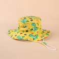 thumbnail image 1 of Gorro de pescador de algodón multicolor con estampado de dibujos animados para niños, gorro de lavabo de tamaño pequeño, gorro de primavera y otoño para niños, 1 of 6