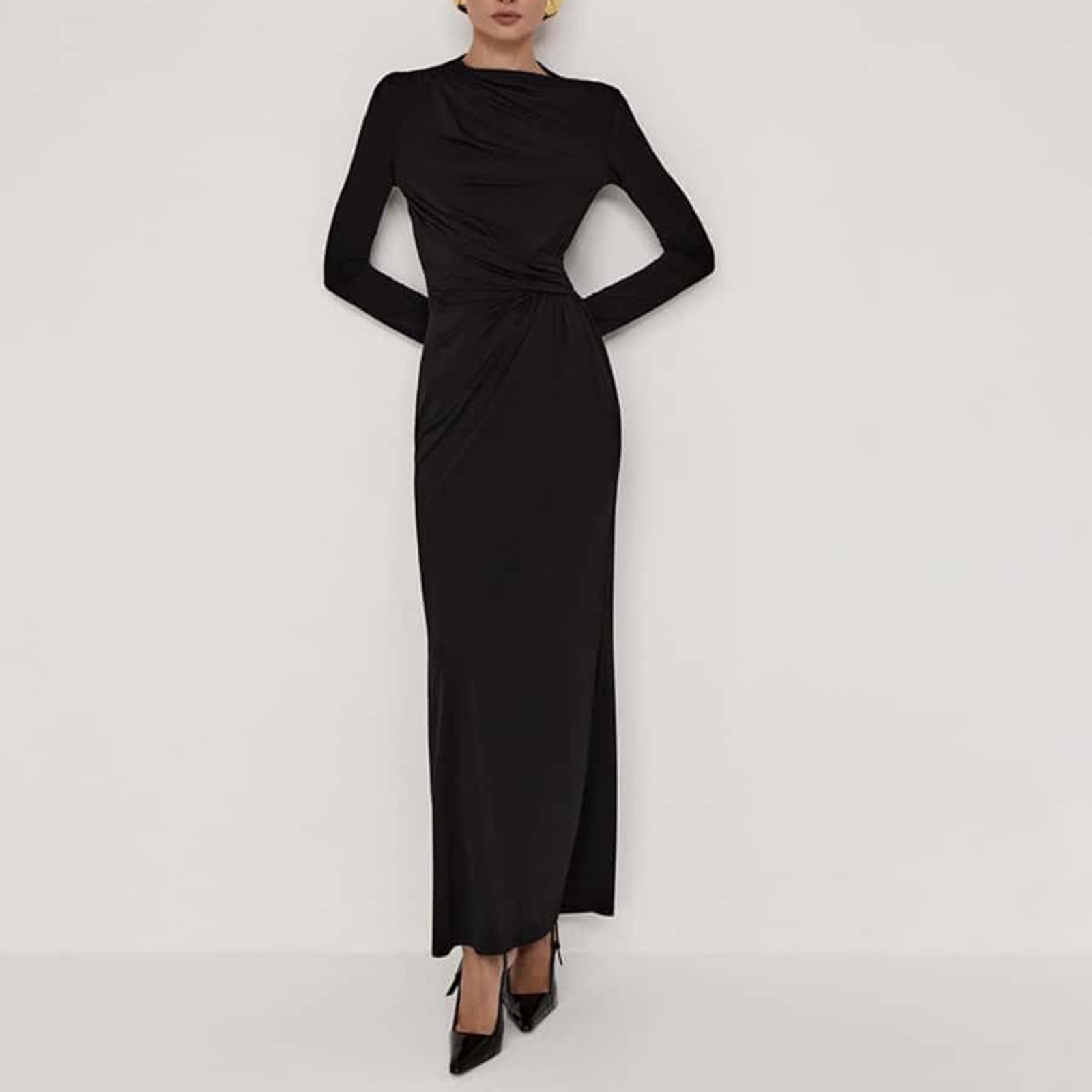 black bodycon dress long sleeve near me Brielle Mini Dress