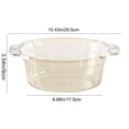 thumbnail image 3 of Lavabo de plástico transparente reforzado para baño, dormitorio o hogar: lavabo multiusos para limpiar, remojar o lavar los pies del bebé., 3 of 6