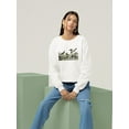 thumbnail image 2 of Duck Family Sweatshirt Women -Alexander Wilson Designs, Female Medium, 2 of 4