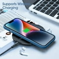 thumbnail image 6 of Liquid Silicone Case for iPhone 14 (6.1''), [Scratch-Resistant, Anti-Fingerprint, Shockproof] Protective Slim Fit Phone Case, 4-Layer Cover with Microfiber Lining, Silky-Soft Touch, Blue, 6 of 7