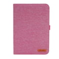 thumbnail image 5 of Case for iPad mini 6th Gen 8.3" 2021 / iPad mini 7th Gen (A17 Pro) 2024, Vintage Fabric PU Leather Folio Cover Soft TPU Inner Multiple Viewing Angles Stand with Card Slots Auto Sleep / Wake - Pink, 5 of 5