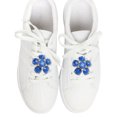 thumbnail image 2 of Unique Bargains 2 Pcs Shoe Accessories Fashionable Floral Pin Back Shoe Decorations Blue, SilverTone, 2 of 5