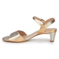 thumbnail image 4 of Ros Hommerson Lydia Women Adjustable Buckle Strap Sandal In Metallic Multi, 4 of 7