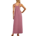 thumbnail image 6 of Summer Dresses Women's 0veralls 2026 Casual Boho Overall Dress Adjustable Cover up with Pockets Pink S, 6 of 6