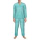 thumbnail image 3 of Balery Blue And Turquoise Pijama para Hombre de Dos Piezas con Manga Larga, Conjunto de Dormir y Descanso Suave con Bolsillos-X-Large, 3 of 7