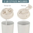 thumbnail image 4 of 18oz Coffee Travel Mug Spill Proof, Stainless Steel Insulated Cup with Lid and Straw, Reusable To Go Coffee Tumbler with Strap, Insulated Coffee Cups for Hot & Iced Drinks, 4 of 7