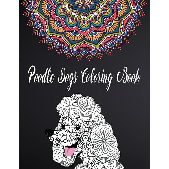 poodle dogs coloring book (Paperback)