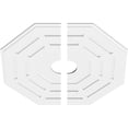 thumbnail image 2 of 36"OD x 6"ID x 14 1/4"C x 1"P Westin Architectural Grade PVC Contemporary Ceiling Medallion, Two Piece, 2 of 11