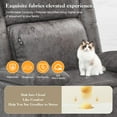 thumbnail image 7 of ODUMDUM Recliner Chair for Adults, Oversized Manual Pull Tab Reclining Chair, 2-Tier Cushions, Minimalist Style Single Sofa for Living Room, RV, Gray, 7 of 7