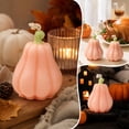 thumbnail image 4 of Racsoh Pumpkin Aromatherapy Candle Set, Handmade Scented Soy Wax Ornament, Macaron Color Fall Decor, for Thanksgiving Halloween Home Party Decor (2 Pcs, Pink), 4 of 8