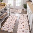 thumbnail image 2 of Pink Boho Bohemia Rainbow Shapes Dots Pattern Kitchen Rugs Sets Of 3,Kitchen Runner Rugs Non Skid Washable,Decorative Kitchen Floor Mats for Kitchen,Sink,Laundry,17"x30"+ 17"x47" + 17"x59", 2 of 6