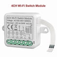 thumbnail image 1 of Aubess Wifi Smart Switch Support 2-way Control Tuya Smart Switch 4ch Module Neutral, 1 of 5