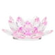 thumbnail image 3 of Portavelas de cristal budista con forma de flor de loto rosa2b, 3 of 9