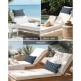 thumbnail image 6 of Pack of 2 Outdoor Lumbar Pillow Covers 11x16 Inch, Navy Blue Morocco Waterproof Throw Pillow Covers Set, Modern Farmhouse Minimalist Plaid Indoor&Outdoor Decorative Cushion Cases for Patio Porch Car, 6 of 7