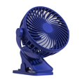thumbnail image 2 of Clip on Desk Fan - 5.35"x6.02" USB Rechargeable 3 Speed Quiet Personals Fan with Strong Airflow, 360° Adjustable Head, Ideal for Office, Dorm Room, Bedside, Travel, 2 of 6