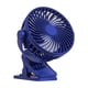 thumbnail image 2 of Ventilador de escritorio con clip para dormitorio de estudiantes, cama, oficina, pequeño ventilador USB con clip de carga y abrazadera, 2 of 7