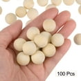 thumbnail image 3 of 100pcs Round Wood Balls 16mm Diameter Unfinished Solid Wooden Spheres, Small Natural Craft Balls for DIY, 3 of 6