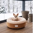 thumbnail image 4 of Pet Villa Cat Dog Bed Removable Cover Winter Warm Cozy Plush Nest for Cats Small Dogs Indoor Rest Sleeping Two Purpose Pet Supplies(S), 4 of 7