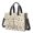 Dog Paw Print and Bones with Woof, variant on Cavalier King Charles Spaniel and Dog Paw Canvas Messenger Tote Bag, Work Tote with Multi Pockets & Removable Strap, Magnetic Closure Gifts for Work Travel Shopping