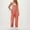 Orange, variant on Olyvenn Jumpsuit for Women Dressy Casual Loose Sleeveless Spaghetti Strap Stretchy Wide Leg Long Pant Romper With Pockets Black XXXL