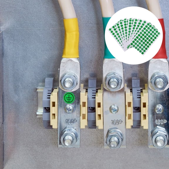 STRANDCHIC 10- Electrical Grounding Warning Stickers Adhesive Labels for Safety Equipment