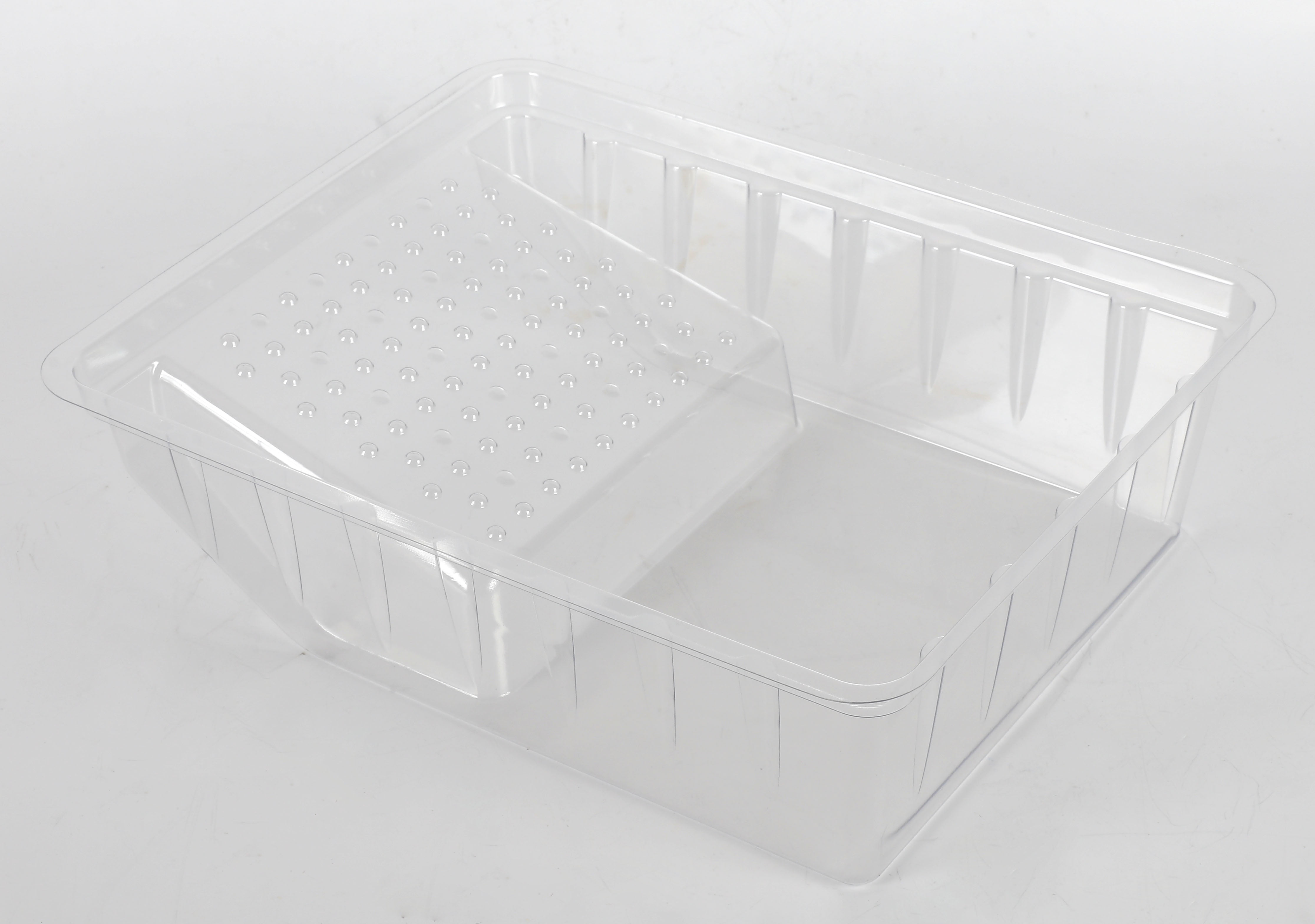 (3 pack) Paint Pro Plastic 6-inch Paint Tray with Grid, Clear