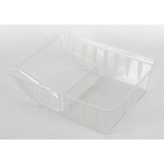 Paint Pro Plastic 6-inch Paint Tray with Grid, Clear