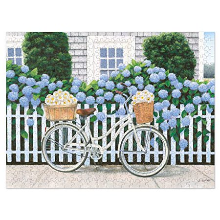 

Americanflat 500 Piece Bicycle Puzzle 18x24 Inches Beach Days II Art by Wild Apple