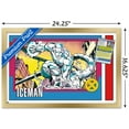 thumbnail image 3 of Marvel Trading Cards - Iceman Wall Poster, 14.725" x 22.375" Framed, 3 of 6