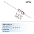 thumbnail image 3 of Uxcell 5Pcs Metal Temperature Thermal Fuse SF110 10A 250V with Terminal Connector, 3 of 6