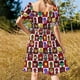 thumbnail image 5 of Vestido de manga corta con cuello en V para mujer, vestido largo para ocasiones formales, vestidos de verano para mujer ., 5 of 7