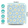 thumbnail image 5 of Washable Rubber Daisy Cute Floral Dish Drying Mats for Kitchen Counter Home Large Coffee Bar Pad Accessories and Decor for Utensils Stemware 16''x18'', 5 of 7