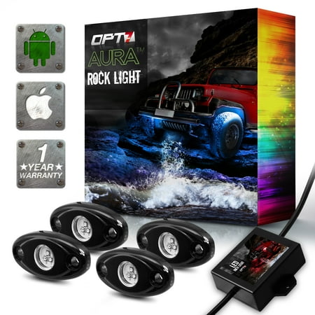OPT7 AURA Rock Lights 4pc Multicolor LED Pods for Trucks ...