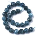 thumbnail image 2 of U8MO 31pcs/Strd Faceted Natural Apatite Stone Beads Star Cut Round Loose Spacer 6~7mm, 2 of 2